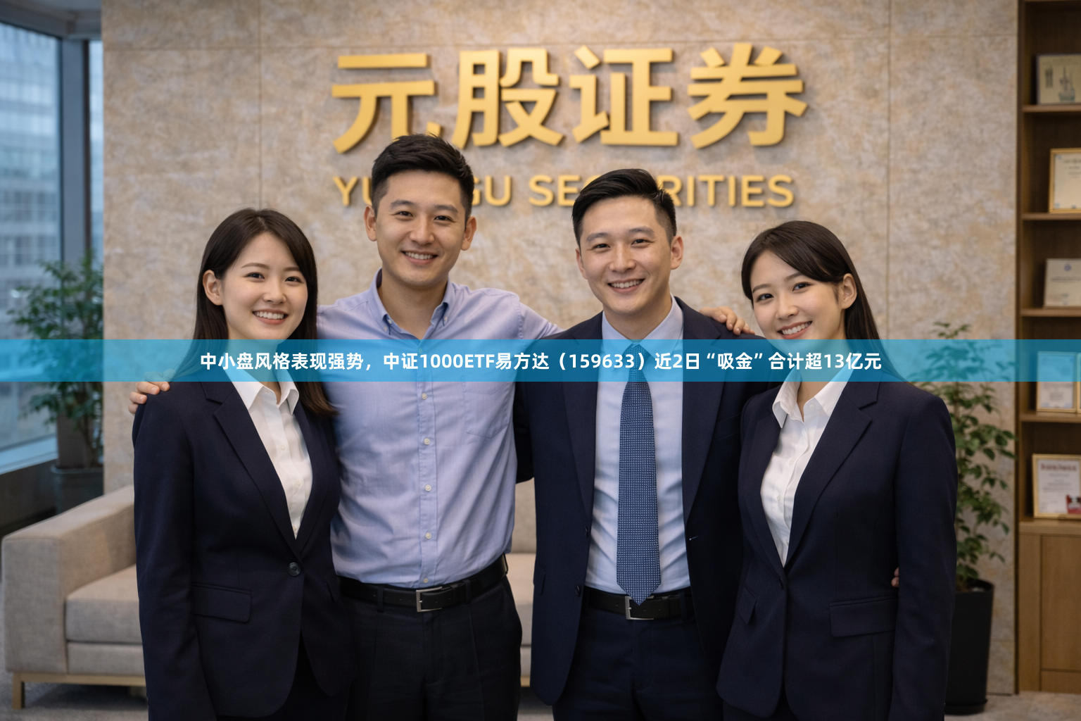 中小盘风格表现强势，中证1000ETF易方达（159633）近2日“吸金”合计超13亿元
