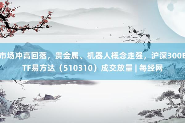 市场冲高回落，贵金属、机器人概念走强，沪深300ETF易方达（510310）成交放量 | 每经网