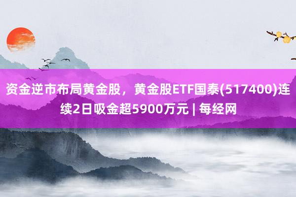资金逆市布局黄金股，黄金股ETF国泰(517400)连续2日吸金超5900万元 | 每经网