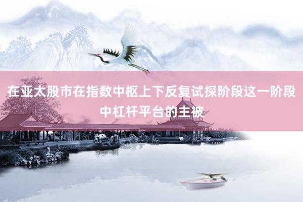 在亚太股市在指数中枢上下反复试探阶段这一阶段中杠杆平台的主被