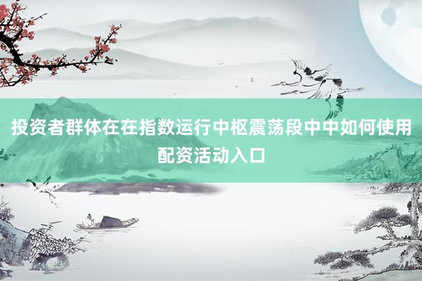 投资者群体在在指数运行中枢震荡段中中如何使用配资活动入口